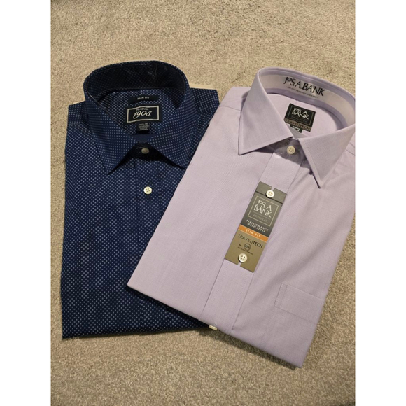 Jos a bank slim fit shirt*2 size 16 1/2-36 - Picture 1 of 4